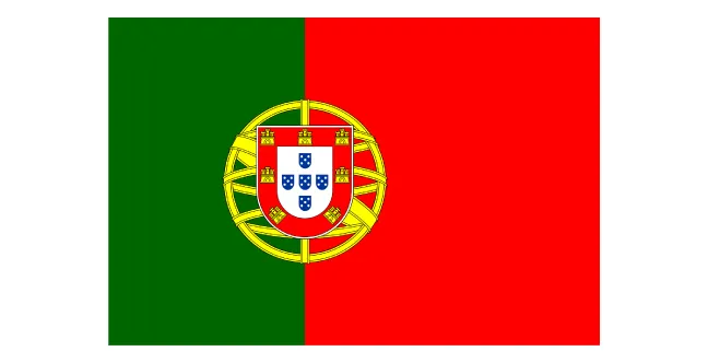 Schweiz-nach-Portugal-Flagge