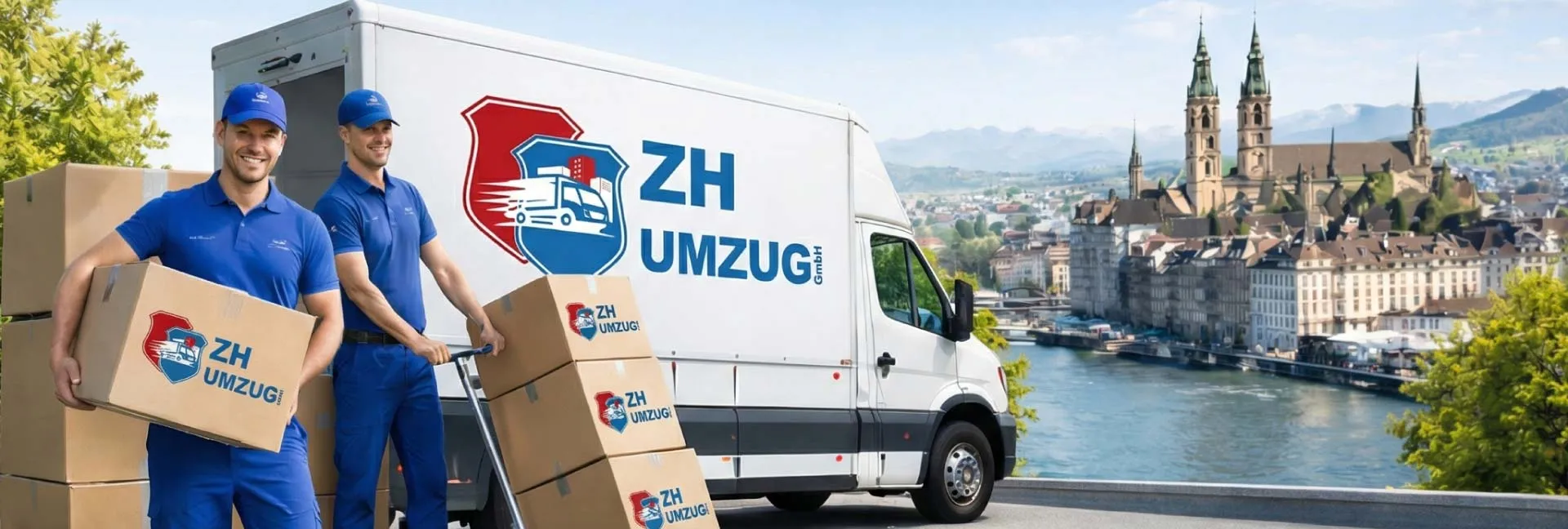 ZH-Umzug-Banner-Lieferwagen
